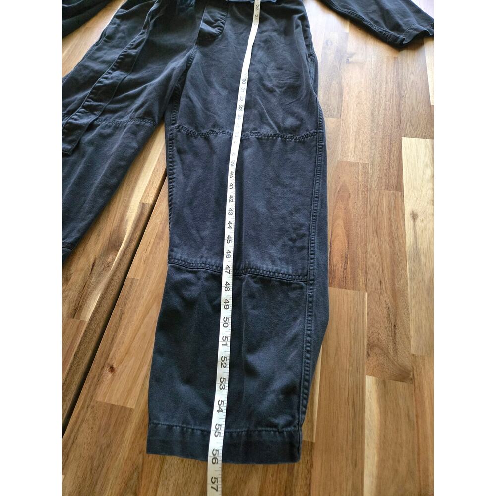 Buck Mason Baja Twill Studio Jumpsuit Medium Black Long Sleeve Cotton Utility - Picture 11 of 12